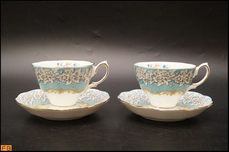 1754-ロイヤルアルバート◆エンチャントメント カップ&ソーサー 2客 C&S Enchantment ROYAL ALBERT拍卖