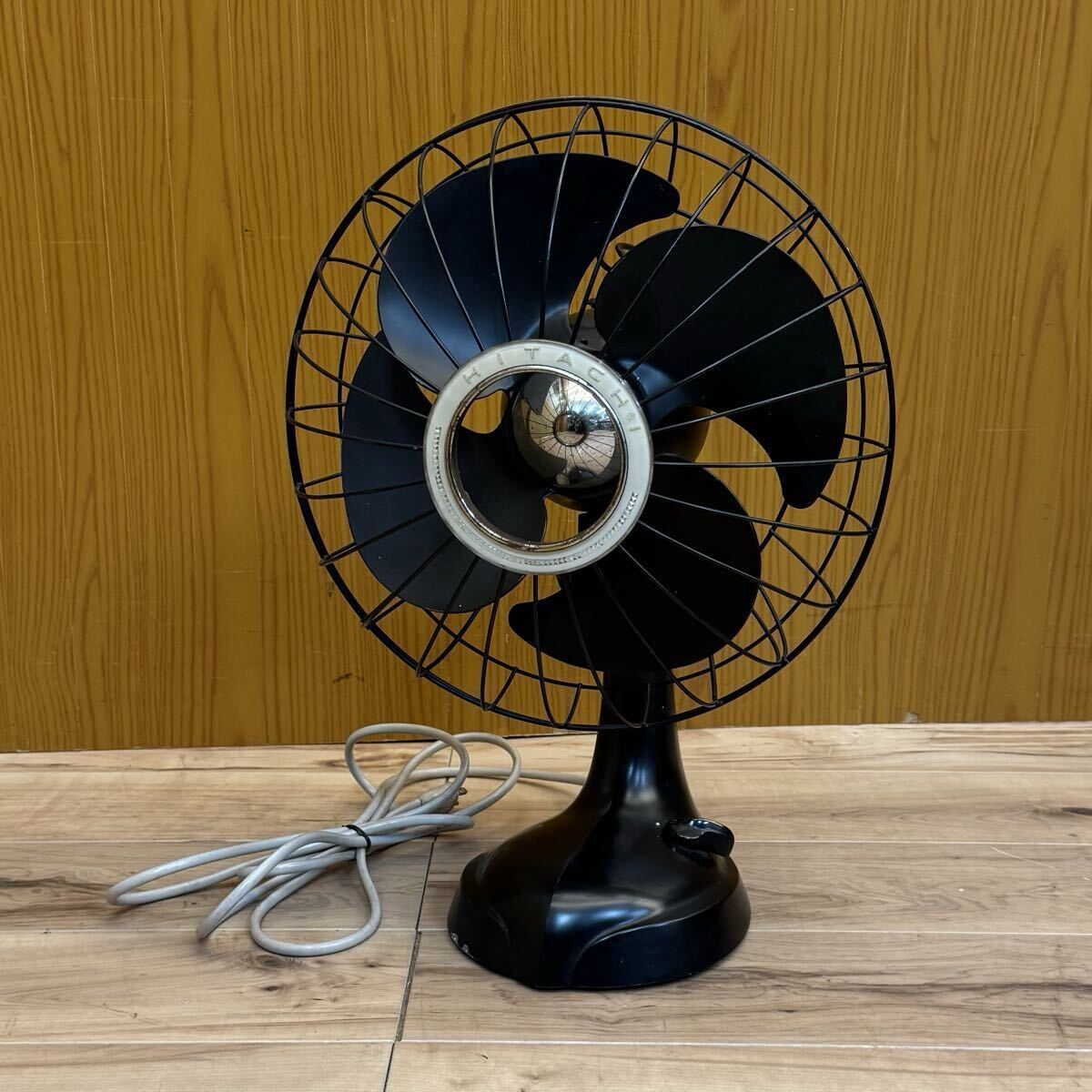 ★希少★レトロ★扇風機★黒色★日立★4枚羽根★M-6034D★昭和レトロ★アンティーク★ヴィンテージ★HITACHI★SR(U183)拍卖