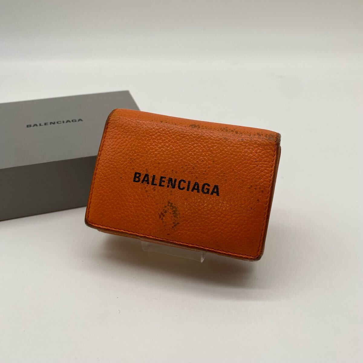 $【売り切り】BALENCIAGA/バレンシアガ 三つ折り財布 コンパクトウォレット拍卖
