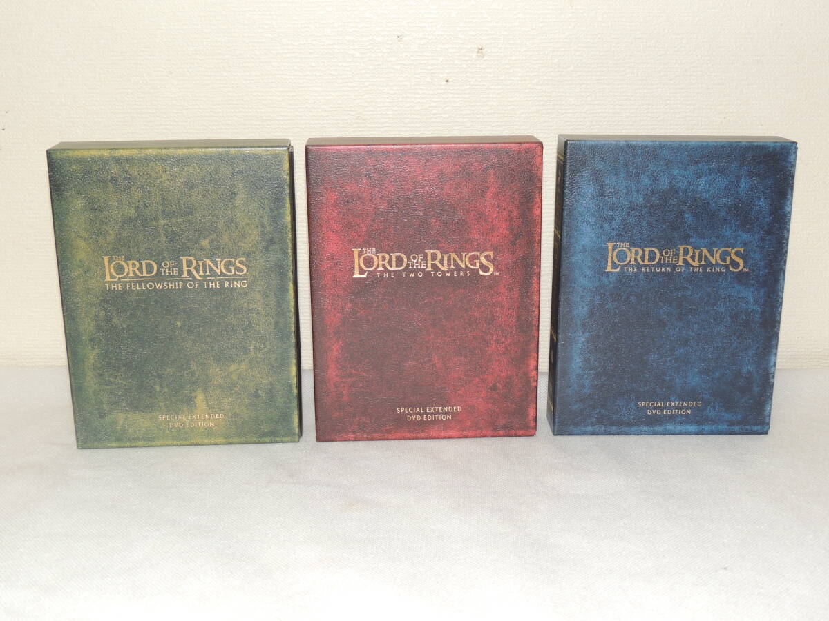 THE LORD OF THE RINGS SPECIAL EXTEVDED DVD EDITION ロードオブザリング スペシャルエディション 4枚組 3本セット 中古 5‐7拍卖