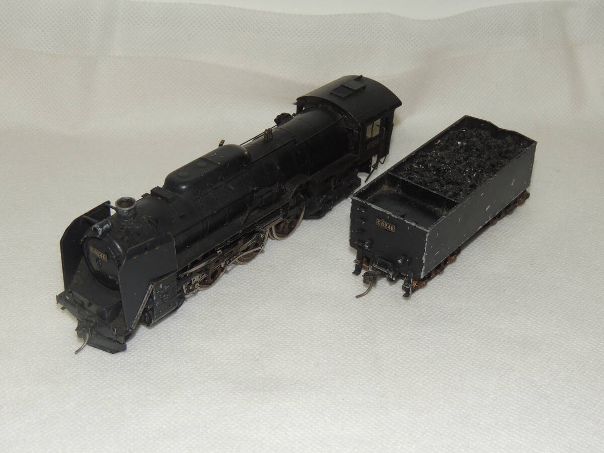 メーカー不明 鉄道模型 C6246 蒸気機関車 HOゲージ 動作未確認 ジャンク 部品取り 中古 2‐2拍卖