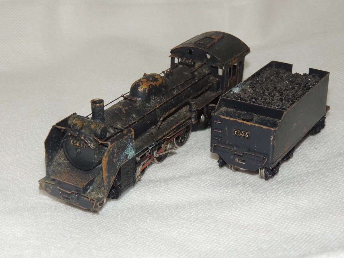 メーカー不明 鉄道模型 C58 6 蒸気機関車 HOゲージ 動作未確認 ジャンク 部品取り 中古 2-3拍卖