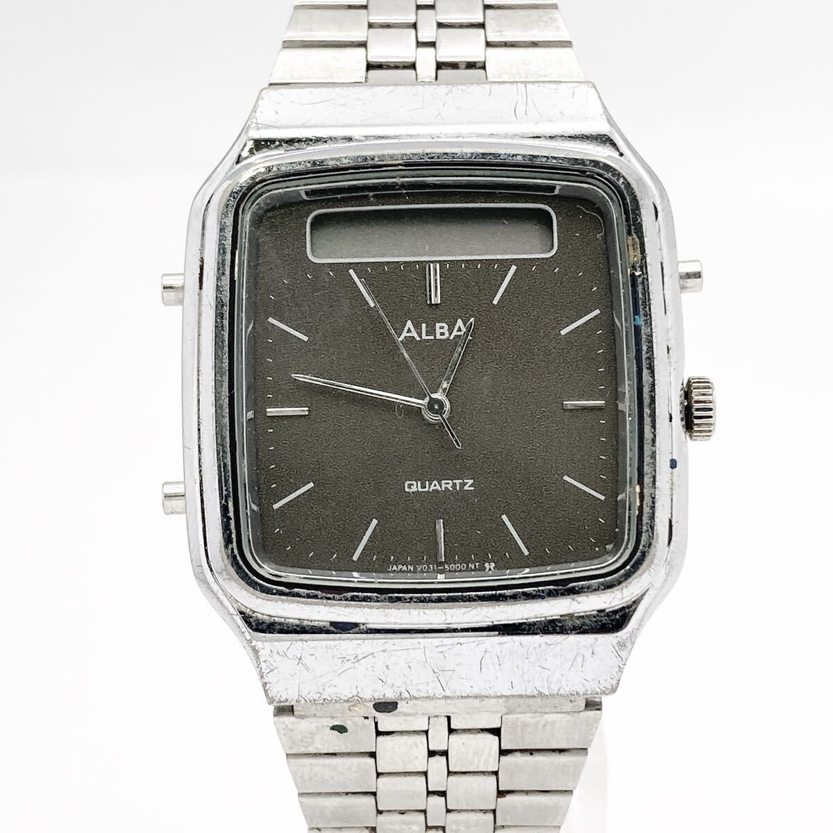 SEIKO セイコー ALBA アルバ デジアナ 3針 V031-5000 メンズ クォーツ 腕時計 arc依頼星拍卖