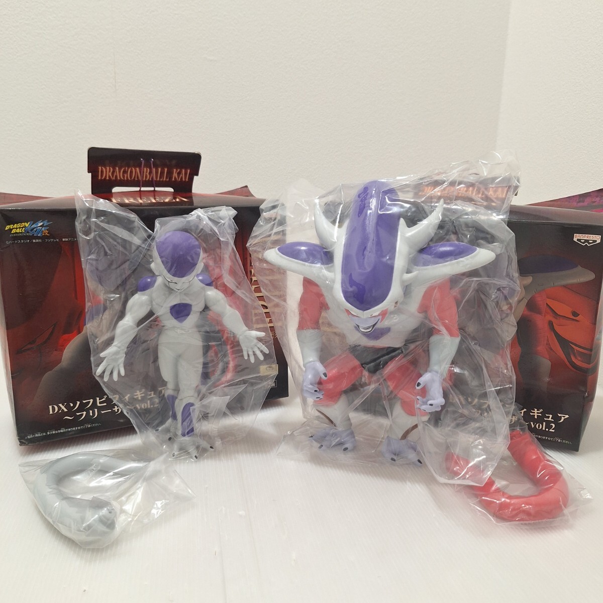 D(1022c3) バンプレスト ドラゴンボール改 DX ソフビ フィギュア ~ フリーザ~ vol.2 第三形態 / 最終形態 計2点 セット ドラゴンボール 拍卖