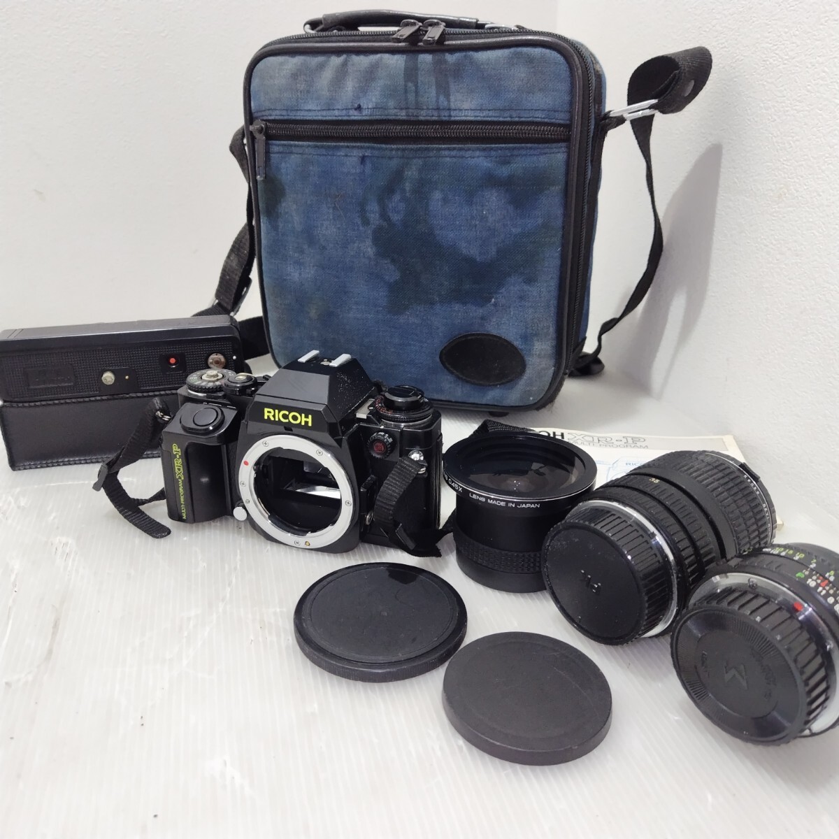 D(1027i5) リコー XR-P フィルムカメラ RIKENON P 1:1.7 50mm/OSAWA MC 35-70mm F3.5-4.5 MACRO/SEMI FISH-EYE0.45X まとめ●動作未確認拍卖