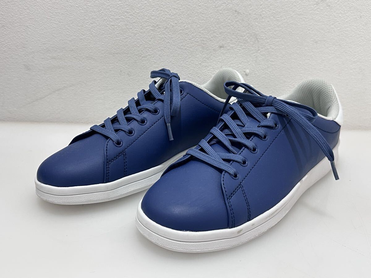 D(1001t3) Hush Puppies ハッシュパピー スニーカー シューズ 靴 ネイビー ホワイト 26.0cm メンズシューズ メンズ M-9000TC ★長期保管品拍卖