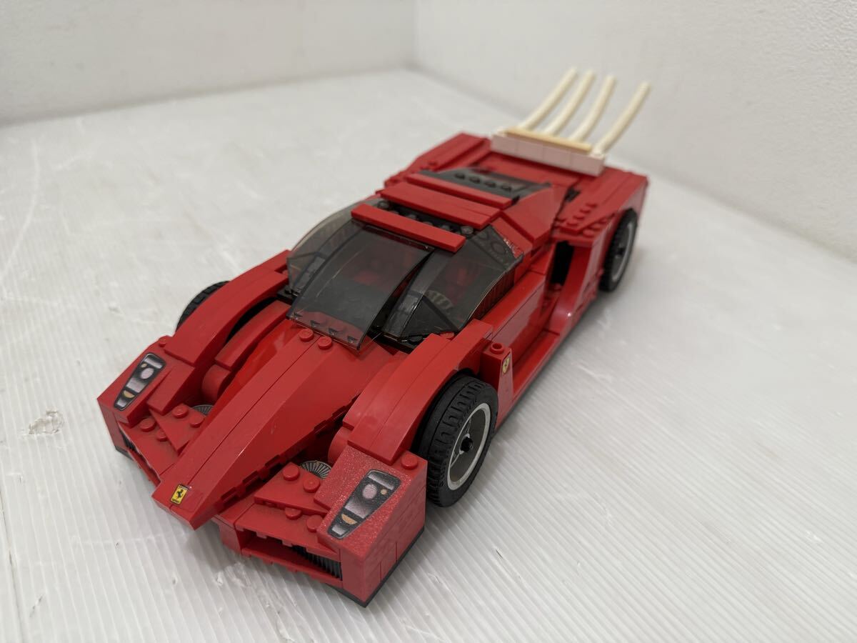 D(1006y13) LEGO レゴ Ferrari フェラーリ 赤 レッド 車 オブジェ 置物 コレクション ※詳細不明拍卖