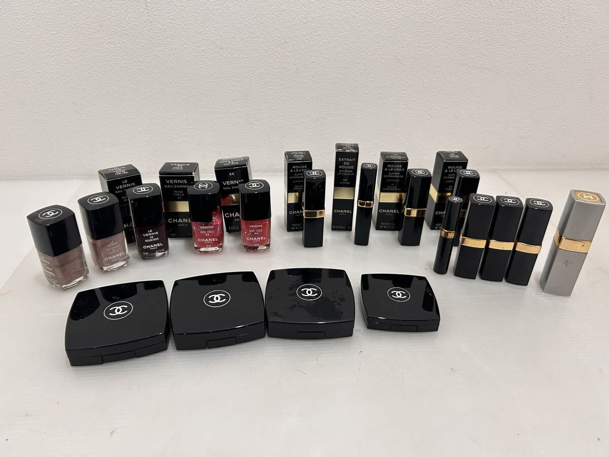 D(1029d4) ♪1円スタート(≧∀≦) CHANEL 化粧品 コスメ まとめ売り 15点以上 口紅 リップ アイシャドウ チーク ネイル アトマイザー etc拍卖