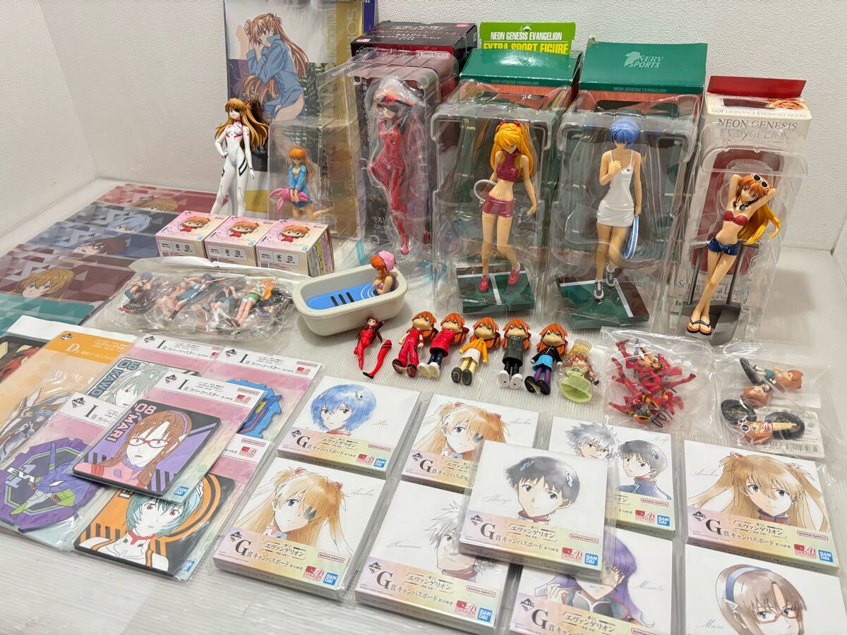 D(1031w3) 新世紀エヴァンゲリオン まとめ売り 計50点以上 エヴァンゲリオン グッズ 1番くじ フィギュア キャンパスボード 等 ☆未開封含む拍卖