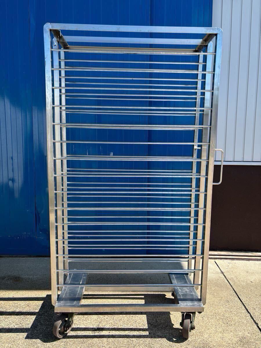 D東(0915w1) ベーカリーラック パンラック 15段 キャスター付き パン ラック 業務用 店舗用品 製パン用品 直接引取歓迎!! 愛知県一宮市拍卖