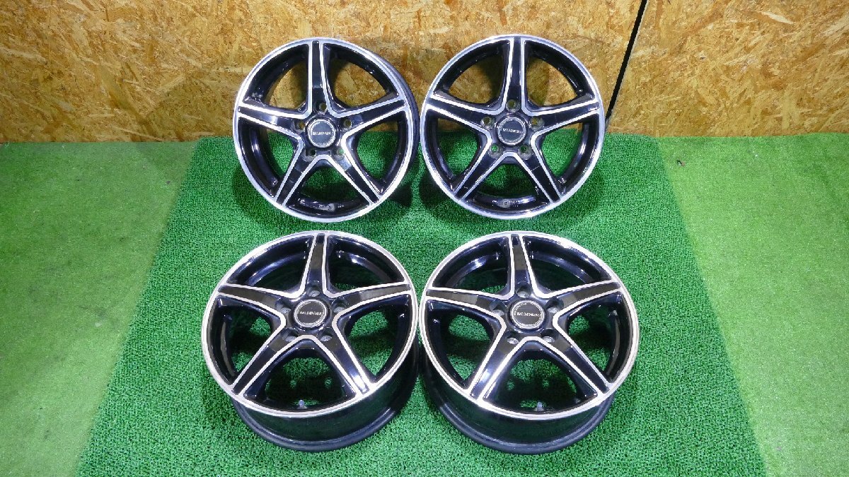 S6723IS ブリヂストン バルミナ 15インチ アルミ ホイール 15×6J+45 114.3/5H ハブ73 4本拍卖