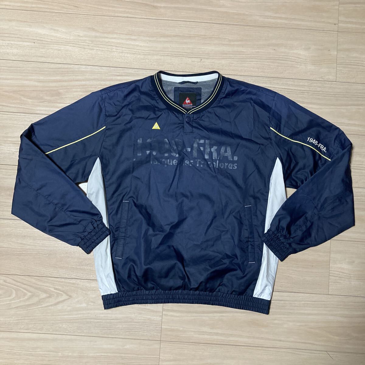 le coq sportif Golf Collection ルコックゴルフ ゴルフウェア ウィンドブレーカー ジャンパー ナイロンジャケット 2way Lサイズ ネイビー拍卖