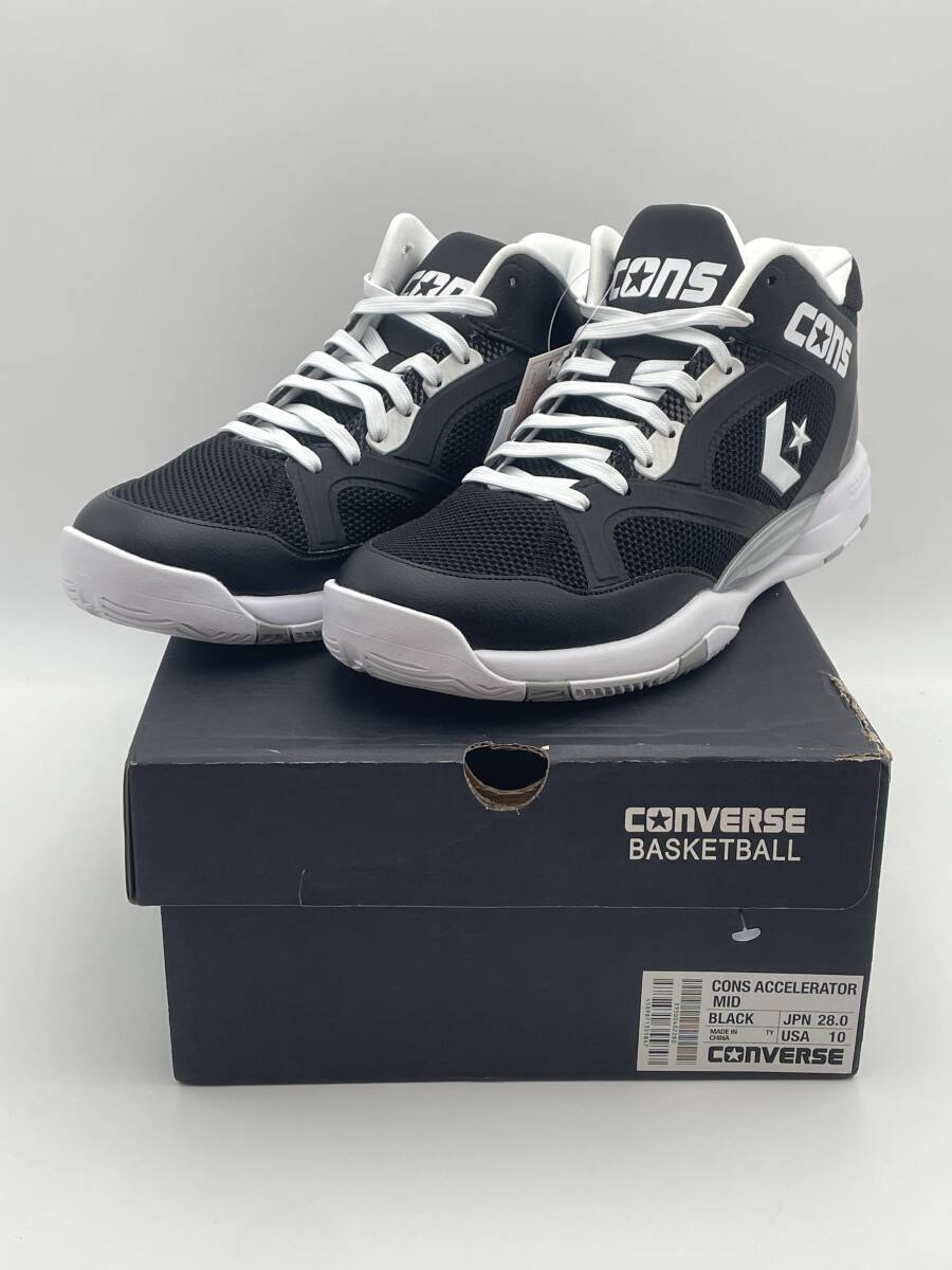新品未使用 コンバース(CONVERSE)(メンズ)バスケットシューズ バッシュ CONS ACCELERATOR MID B 33500402 28cm RC0277拍卖