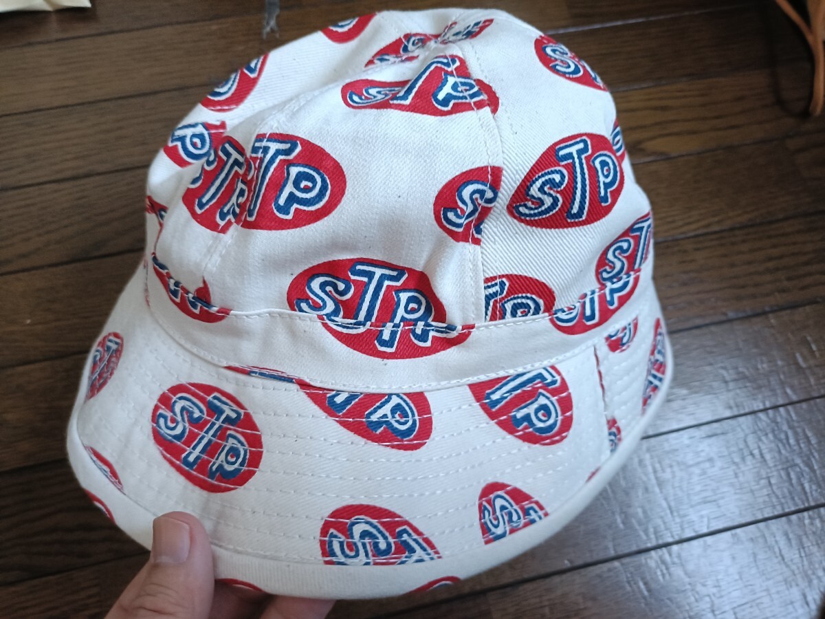 新品 USA製 ビンテージ デッドストック 総柄 STP ハット 80s 企業物 Vintage 90s ハーレー キャップ モーターサイクル拍卖