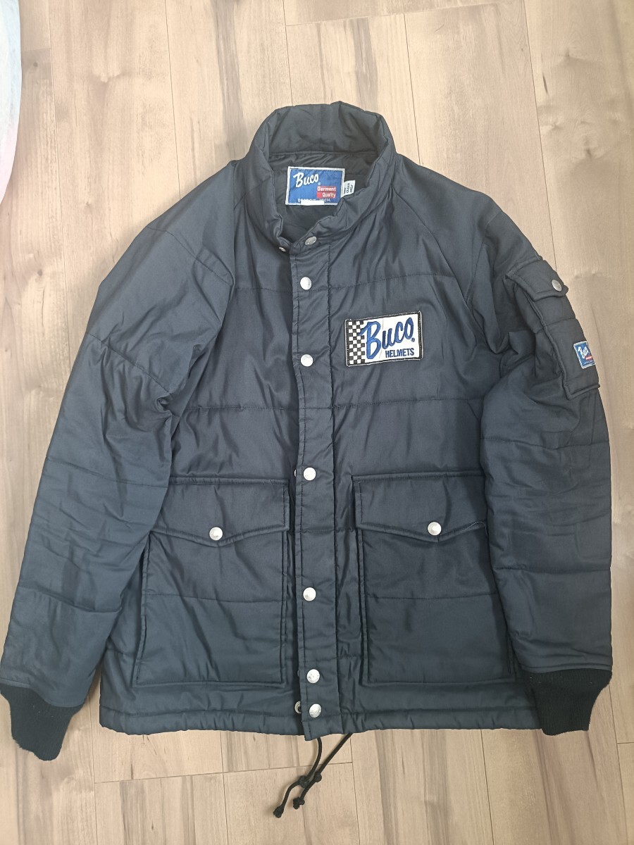 最終 美品 リアルマッコイズ buco レーシングジャケット ダウンジャケット ブラック ビンテージ モーターサイクル M拍卖