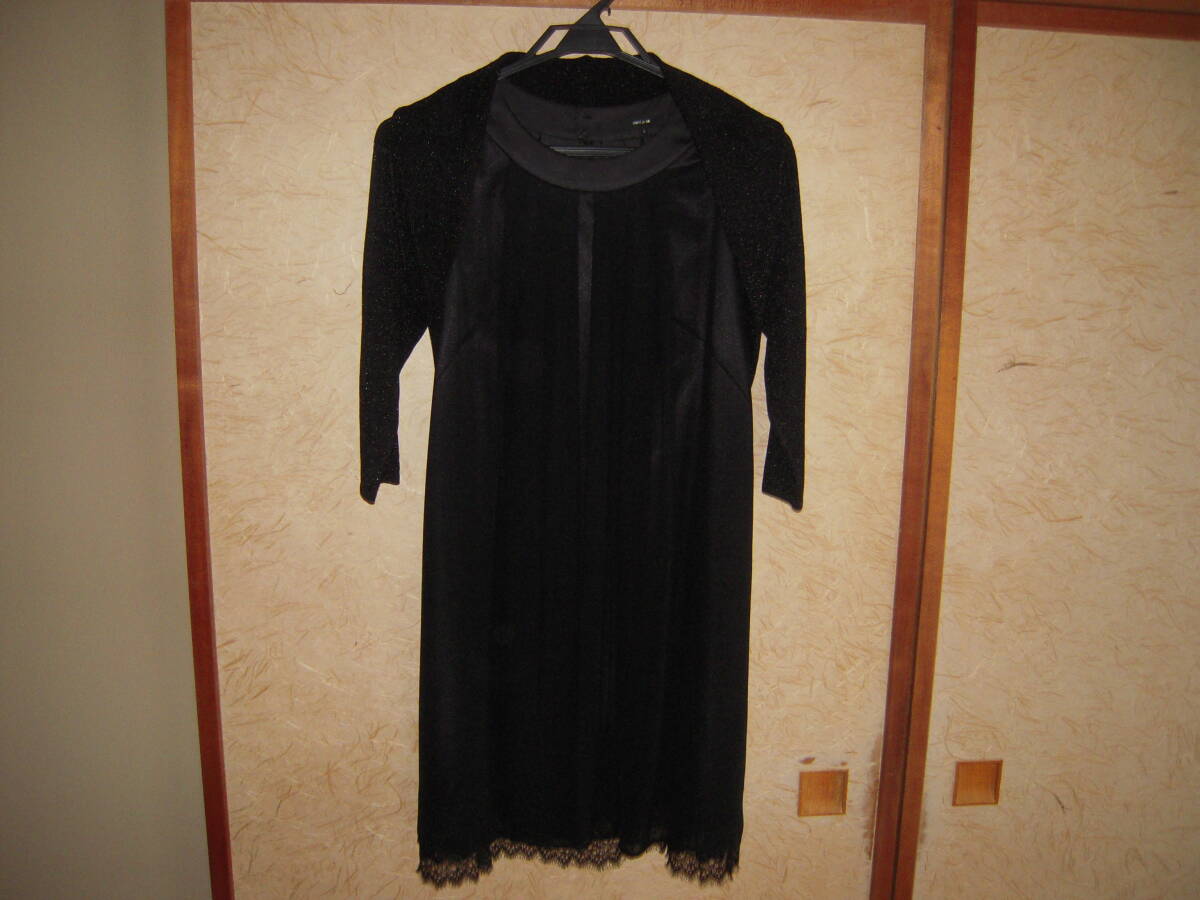 ドレス/ニットボレロ付き/黒/コムサイズム拍卖