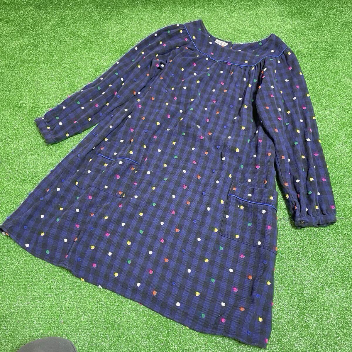 go2 hollywood ゴートゥーハリウッド ワンピース キッズ ブルー 秋服 秋冬 アパレル2拍卖