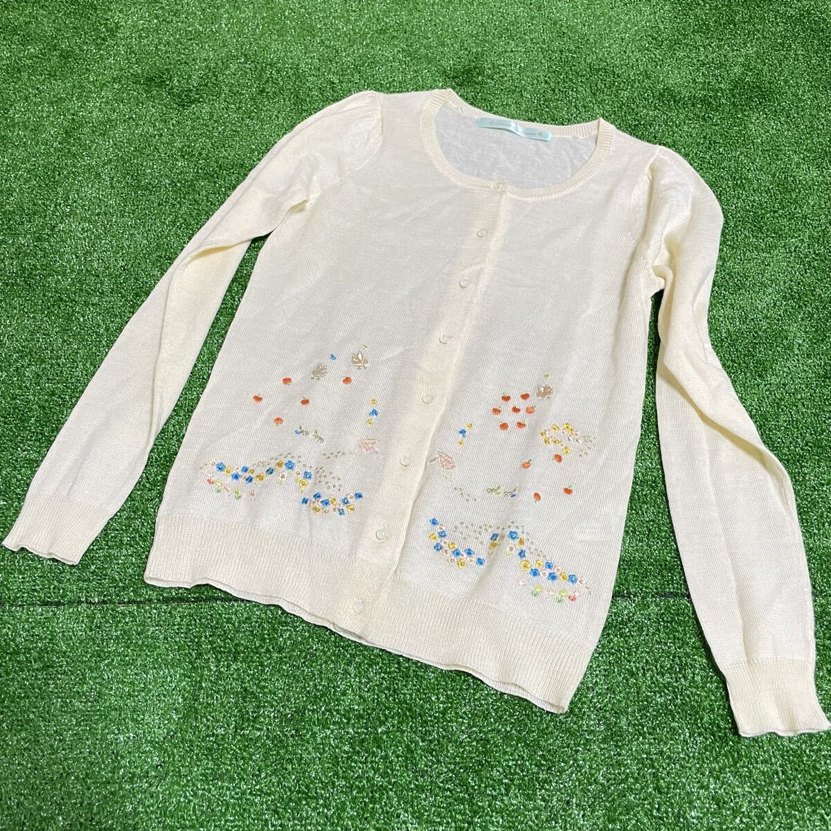 Franche lippee フランシュリッペ  カーディガン  長袖 刺繍 フラワー 秋服 秋冬 アパレル41拍卖
