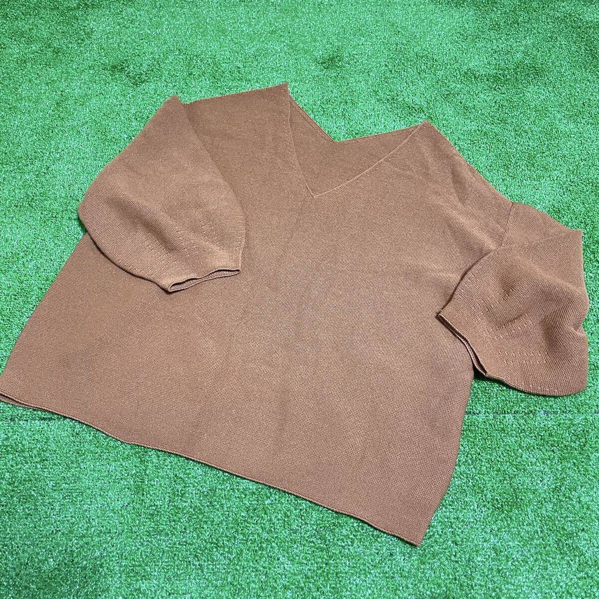 Spick & Span ニット セーター トップス Vネック ベージュ 秋服 秋冬 アパレル56拍卖