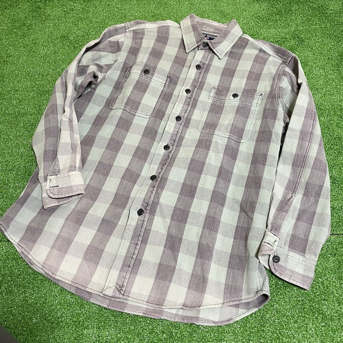 D9 RALPH LAUREN ラルフローレン メンズ シャツ 羽織り チェック 秋服 秋冬 オシャレ ハイブランド 美品拍卖