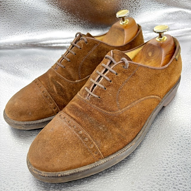 ★Burberrys バーバリーロンドン★ストレート/25.0cm/カジュアルシューズ/ビジネスシューズ/スエード/茶拍卖