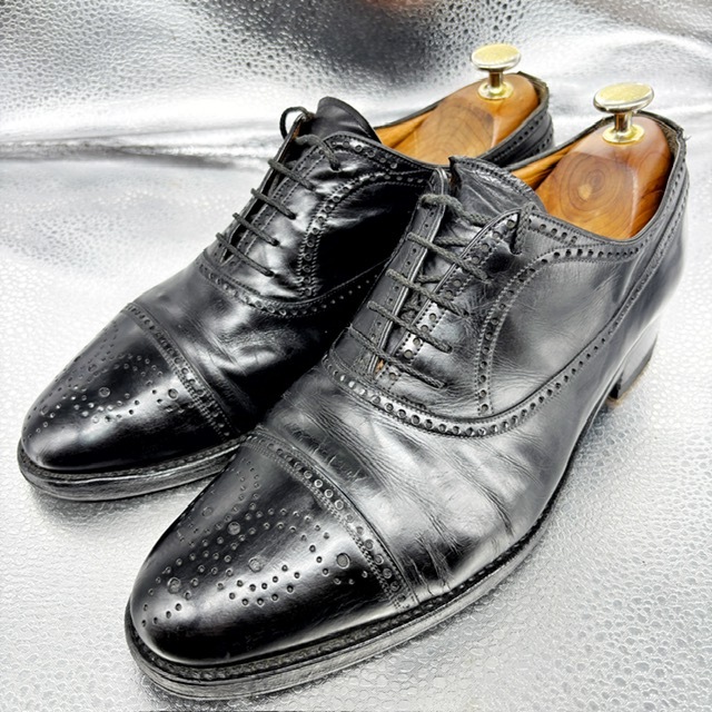 ★ALDROVANDI★レザーシューズ/7 25.0/カジュアルシューズ/ビジネスシューズ/革靴/黒拍卖