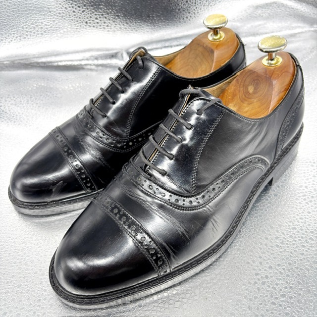 ★COTTON CLUB★レザーシューズ/24.0EEE/カジュアルシューズ/ビジネスシューズ/革靴/黒拍卖