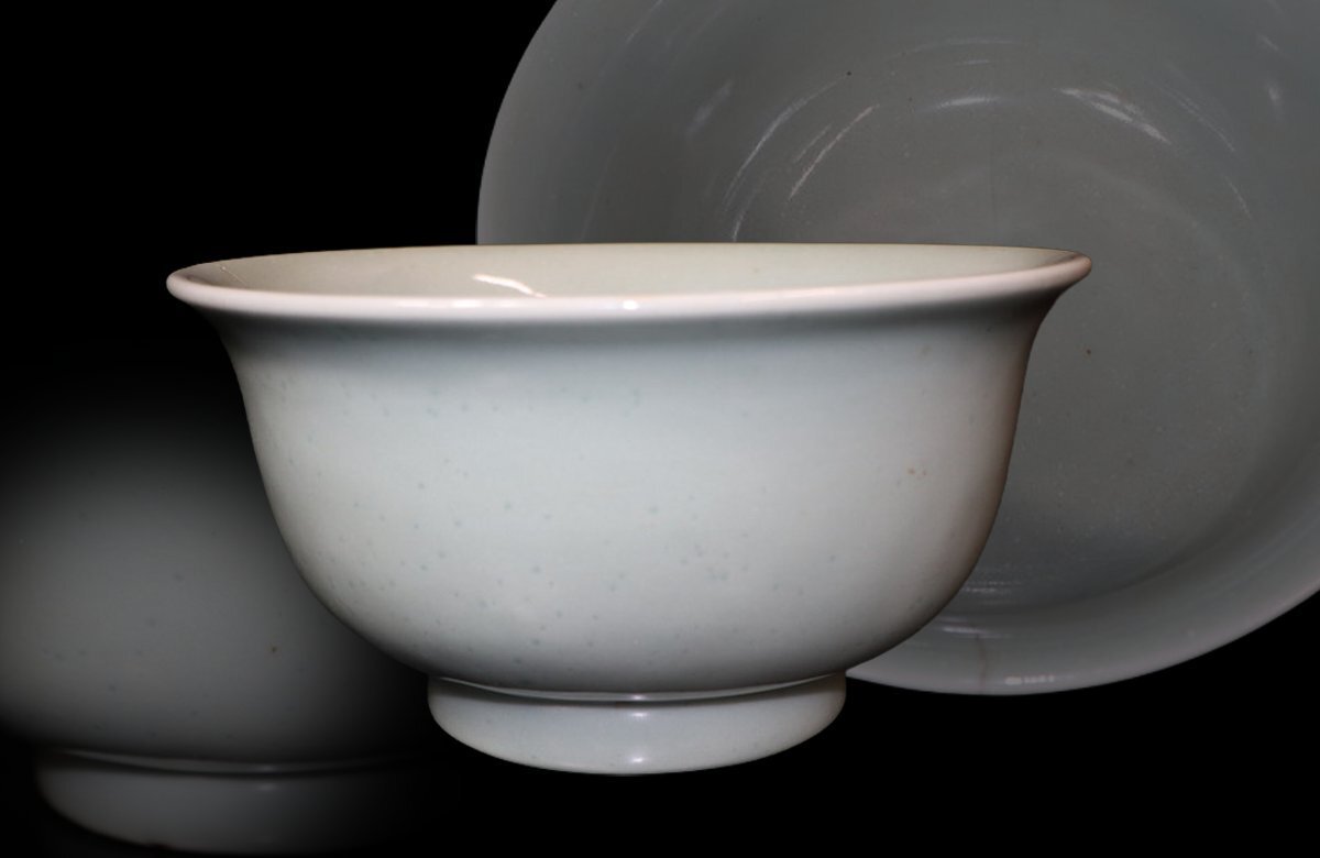 【江】時代 青磁 深鉢 直径22㎝×高さ11㎝ 古美術品(菓子鉢盛鉢懐石料理道具)AX1812 CTDBeooi拍卖