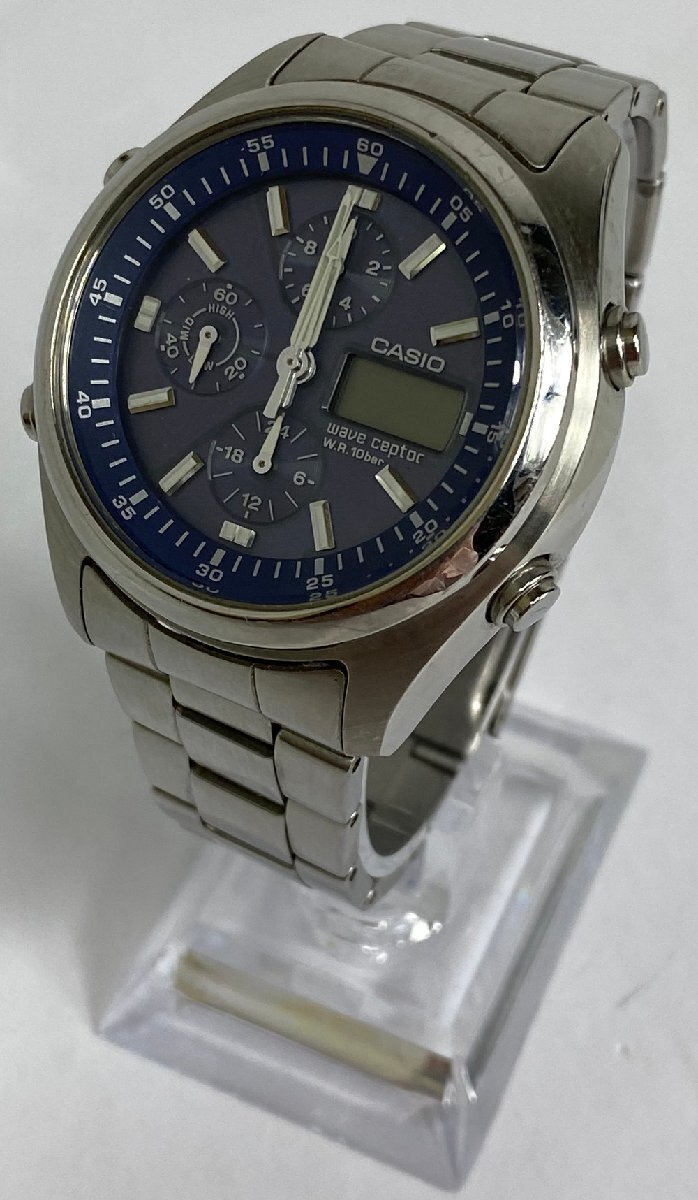 【6PW177】1円スタート CASIO カシオ Wave Ceptor ウェーブセプター WVQ-500DJ 腕時計 ウォッチ タフソーラー 電波ソーラー クロノグラフ拍卖