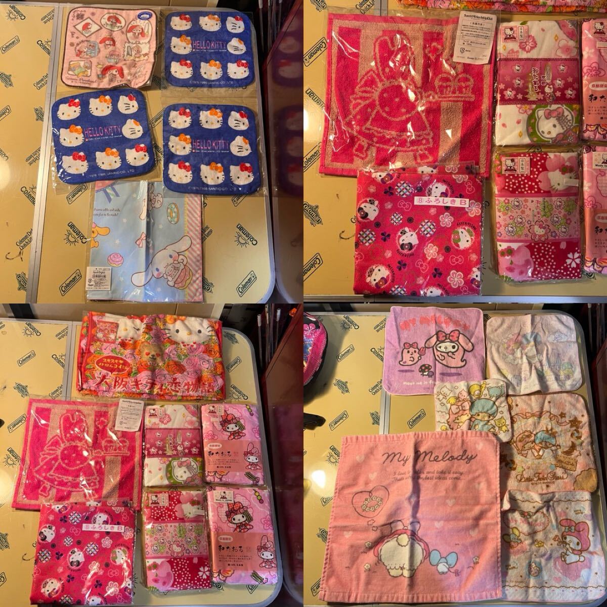 希少 サンリオ ハンカチ ご当地 タオル レトロ Sanrio hellokitty 平成 マロンクリーム キキララ マイメロ ウサハナ まとめ拍卖