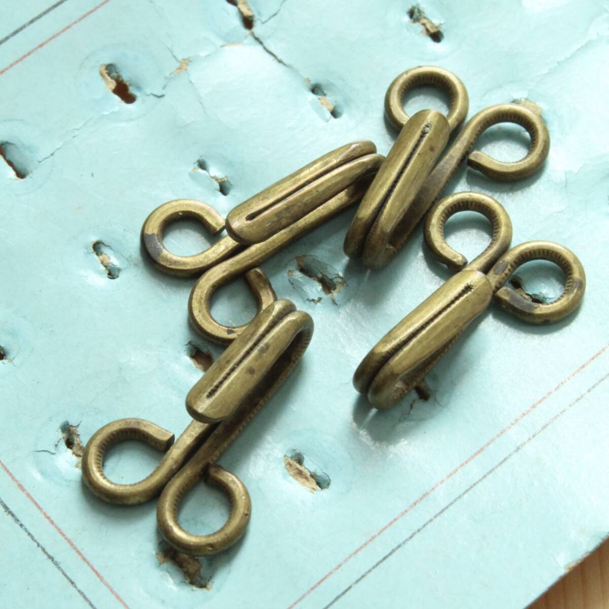 即決 スプリングホック カギ側のみ 4個 23x16mm リメイク パーツ 材料 素材 フランス輸入 ヴィンテージ拍卖
