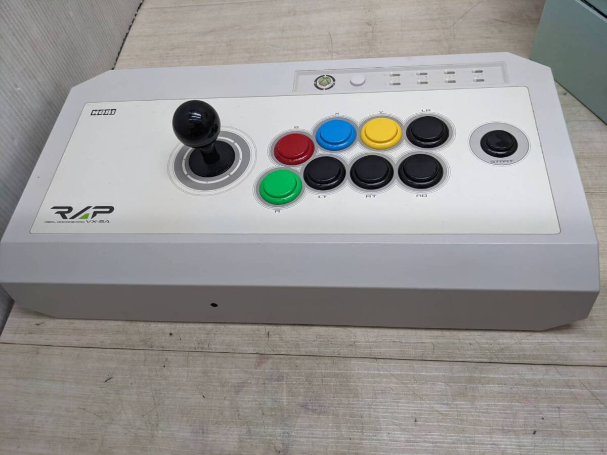 送料無料S98830 HORI リアルアーケードPro.VX SA Xbox 360 アケコン ホワイト ゲームコントローラー スティック ジャンク拍卖