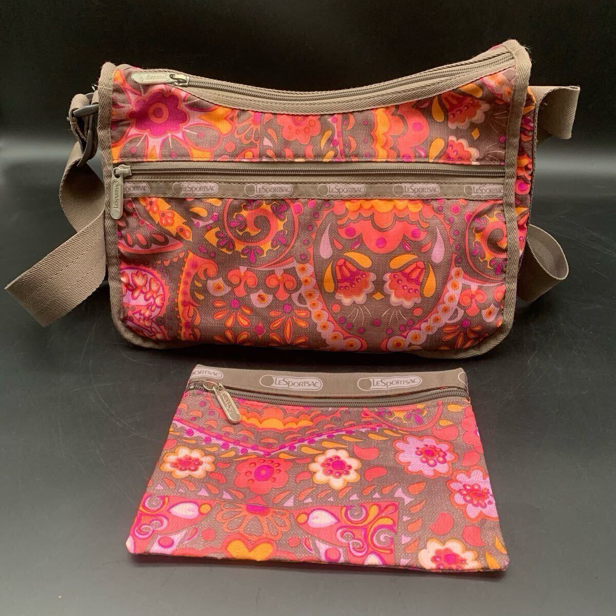 EF1031-4-2 LESPORTSAC ショルダーバッグ ナイロン H 19cm D 30cm W 16cm 拍卖