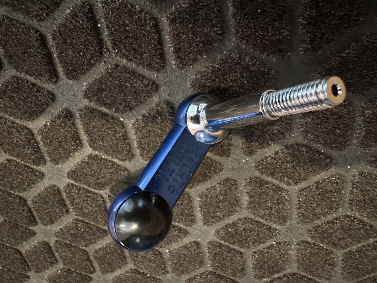 ローバーミニ用 デルタスポーツ製 希少シフトエクステンション アルマイトブルー AT車用! 新古品拍卖