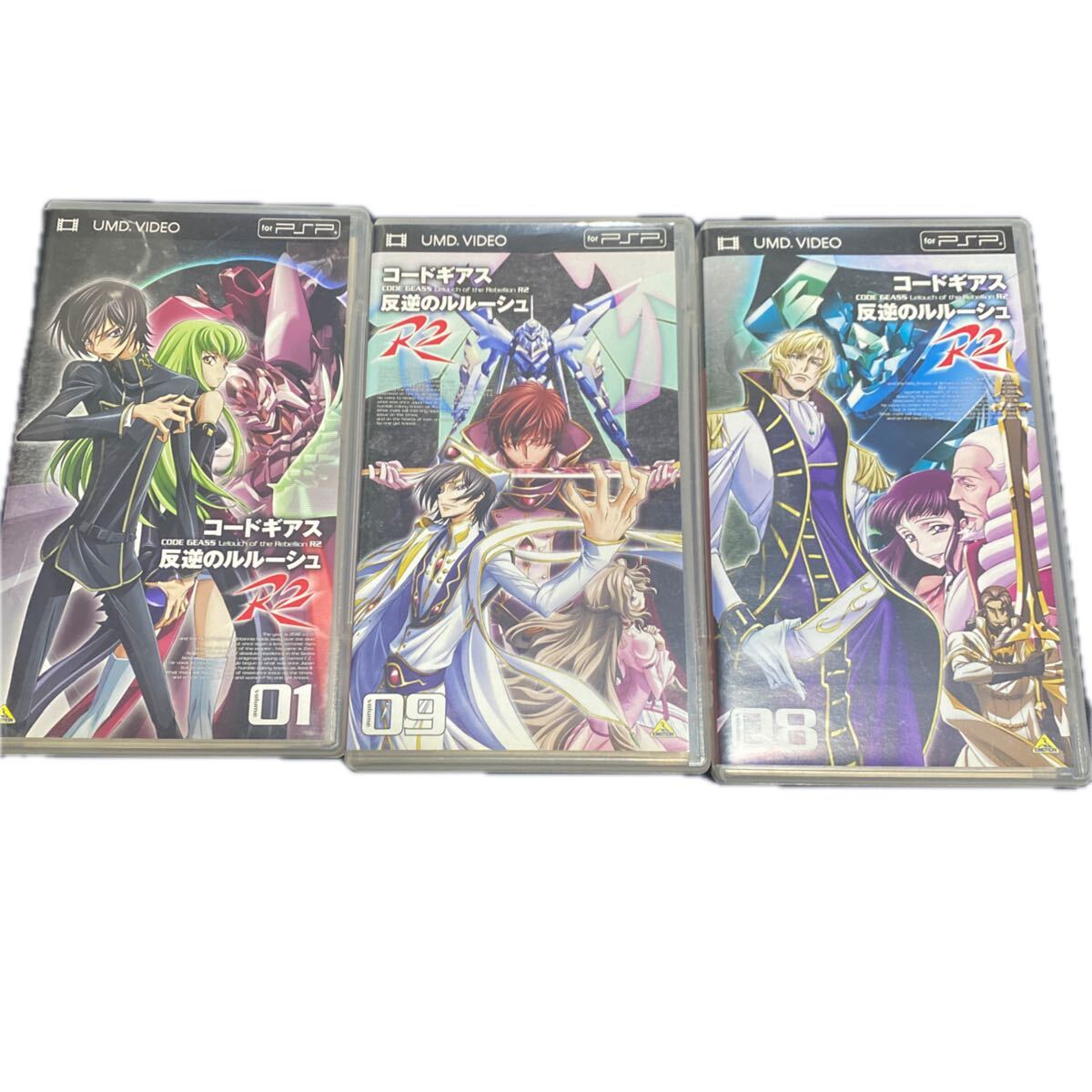 psp コードギアス 反逆のルルーシュ R2 01 (UMD) 08 09 3本セット 送料無料拍卖