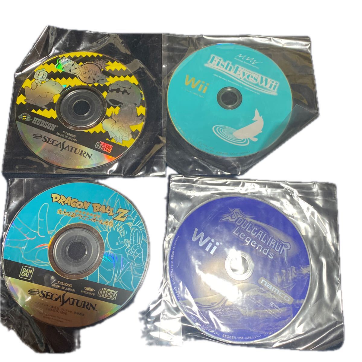 セガサターン sega wii ディスクのみ 4枚セット 送料無料拍卖