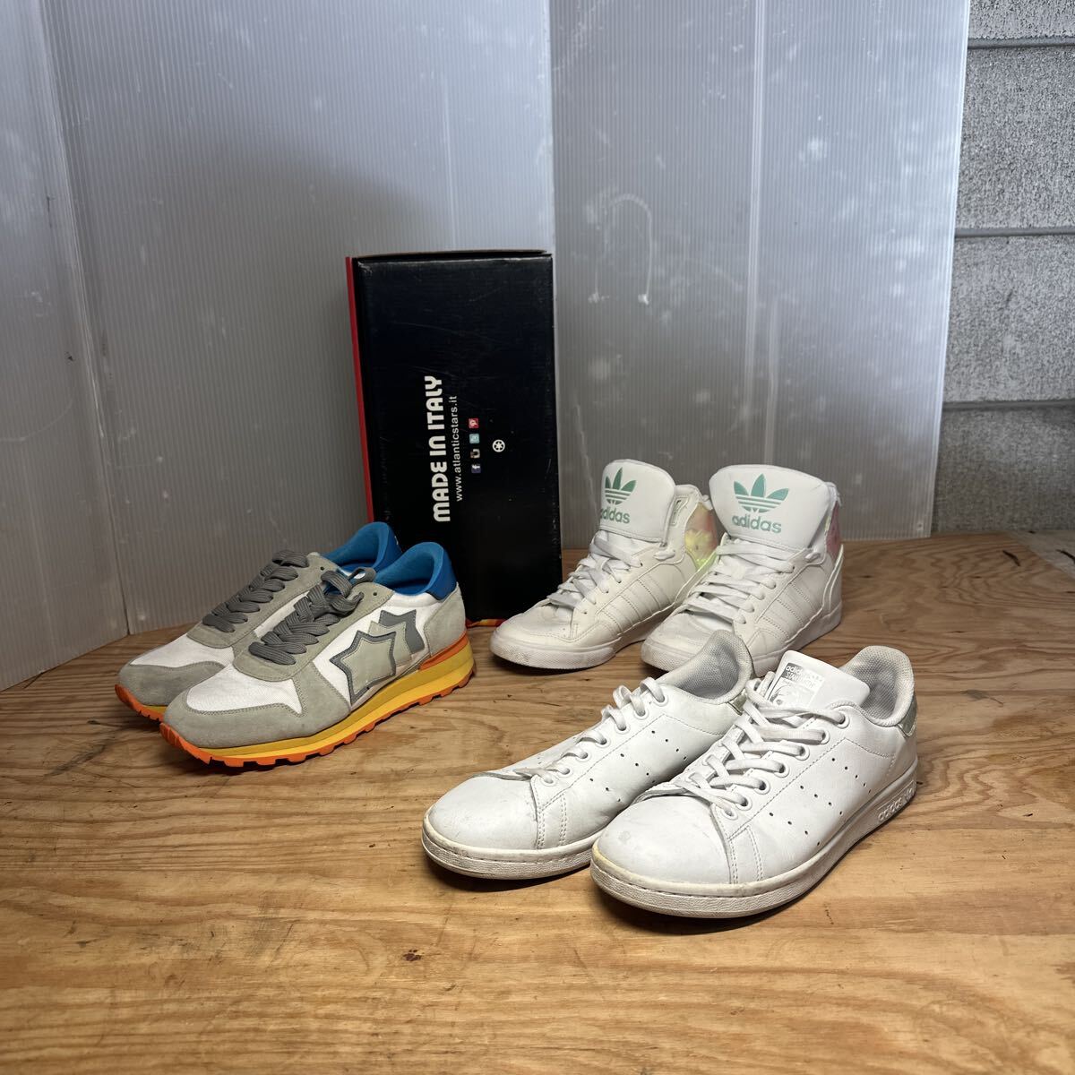 adidas atlantic stars アディダス アトランティックスター 3足 サイズ24.5-25拍卖