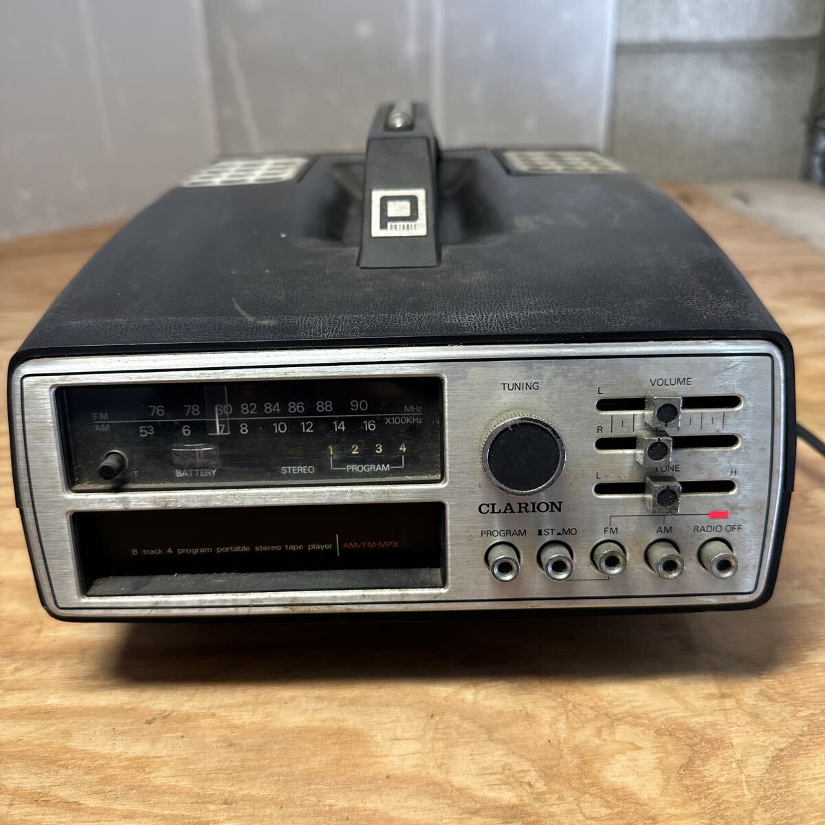 CLARION ポータブル カセット ラジオ拍卖