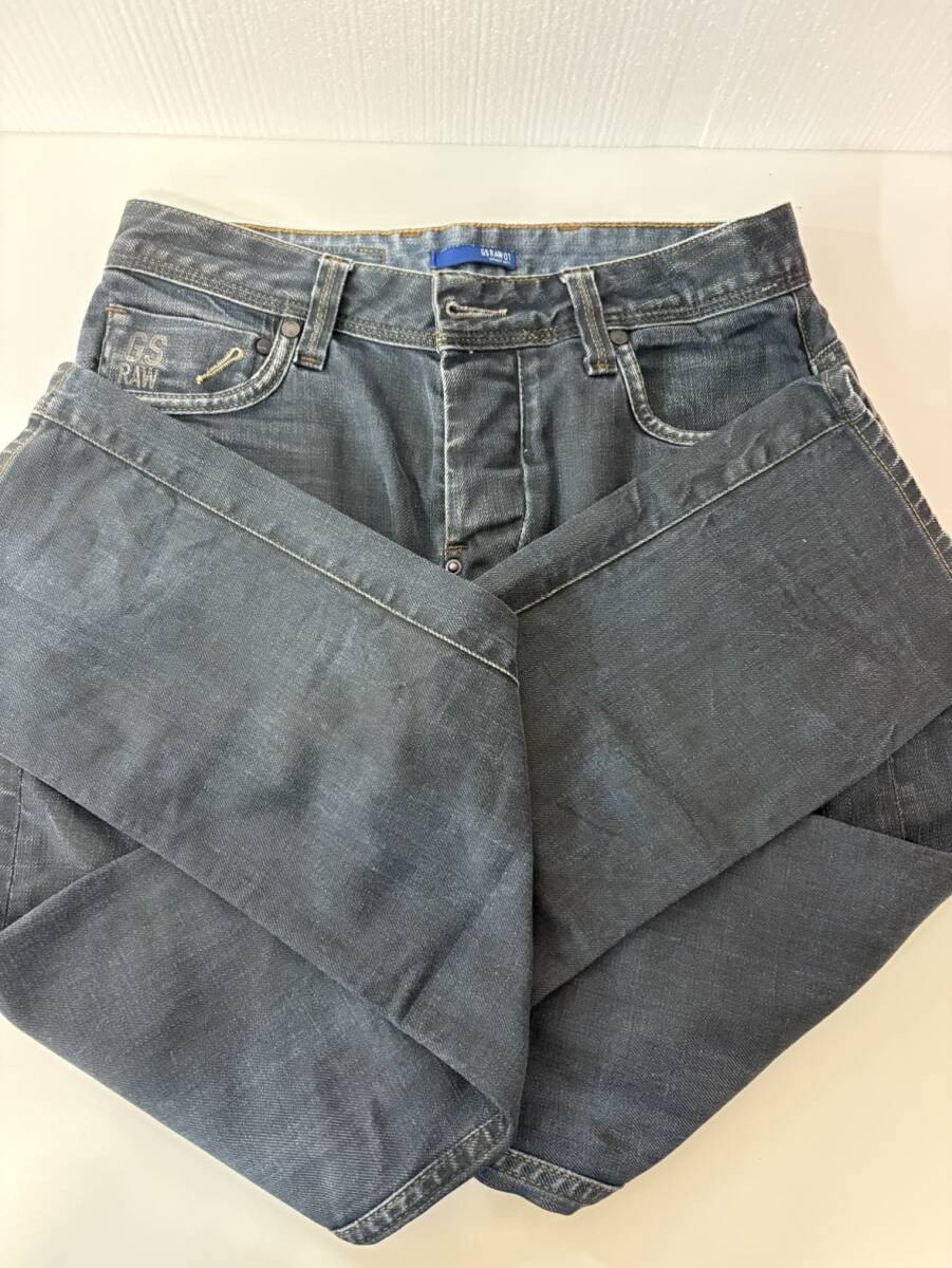 G-STAR ジースター ロウ ロー Attacc Low Straight Jeans 30 601210014 ジーンズパンツ デニム オシャレさんに拍卖