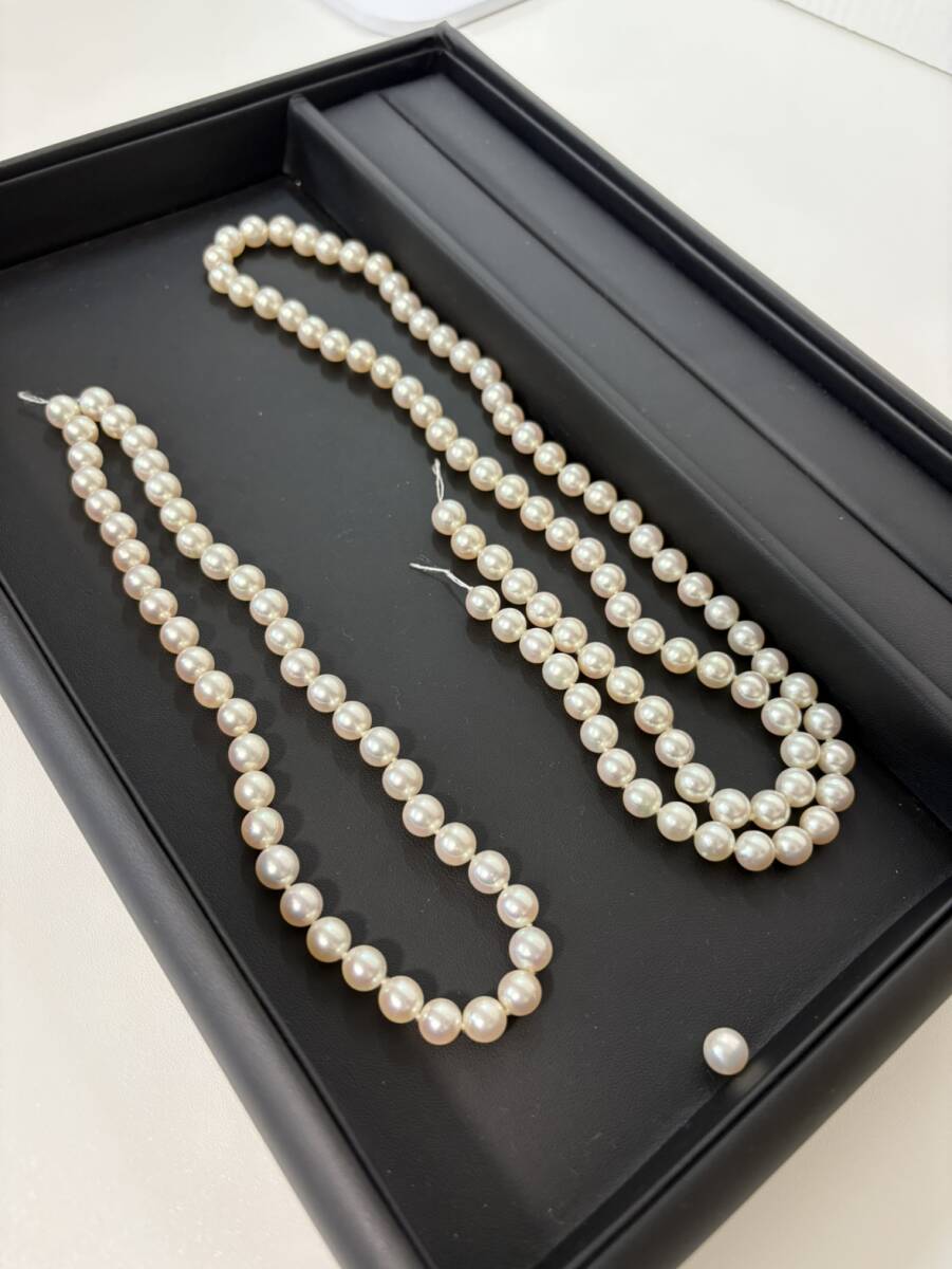 パール 真珠 約100g まとめ  サイズ7.5-8.5mmほど 加工用などに あこや真珠 本真珠拍卖