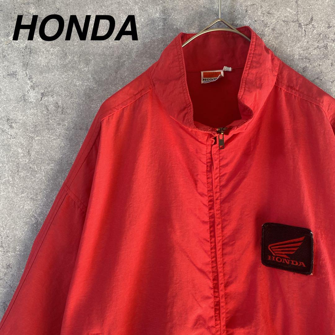 HONDA 90sナイロンジャケット ジップアップ 薄手 大きめMメンズ i1拍卖