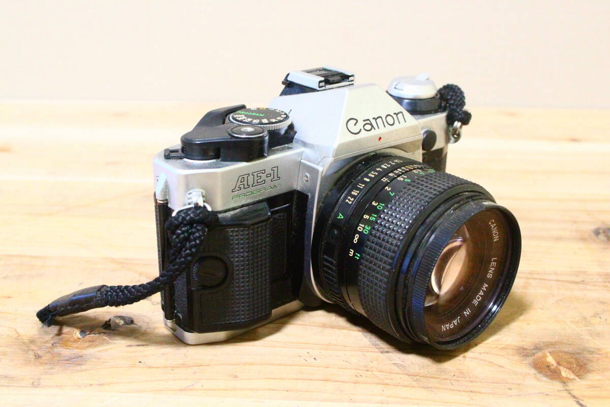 TJ10157 Canon キャノン AE-1 PROGRAM シルバー + FD 50mm f1.4 一眼レフ フィルムカメラ 拍卖