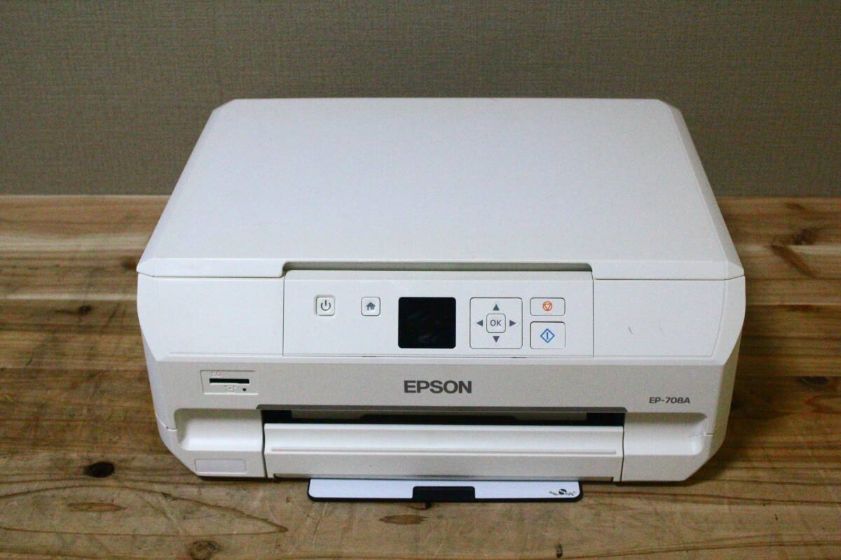 TJ10167 EPSON EP-708A インクジェットプリンタ 複合機 本体のみ拍卖