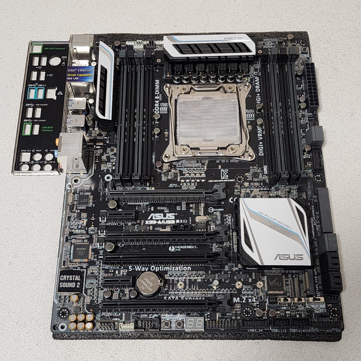 ASUS X99-A/USB3.1 IOパネル付属 LGA2011-3 ATXマザーボード 最新Bios 動作確認済 PCパーツ拍卖