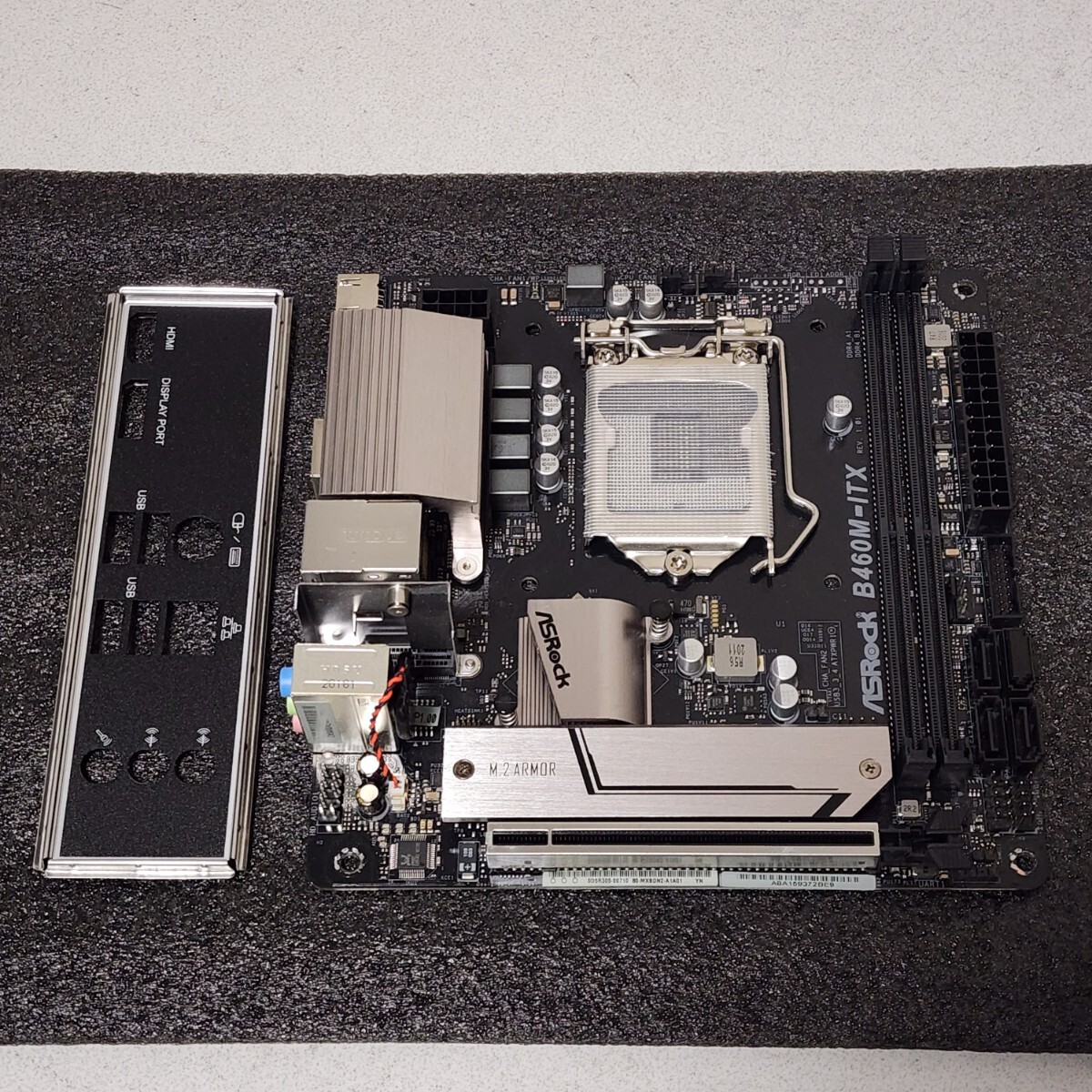 ASRock B460M-ITX IOパネル付属 LGA1200 Mini-ITXマザーボード 第10世代CPU対応 Bios 動作確認済 PCパーツ拍卖