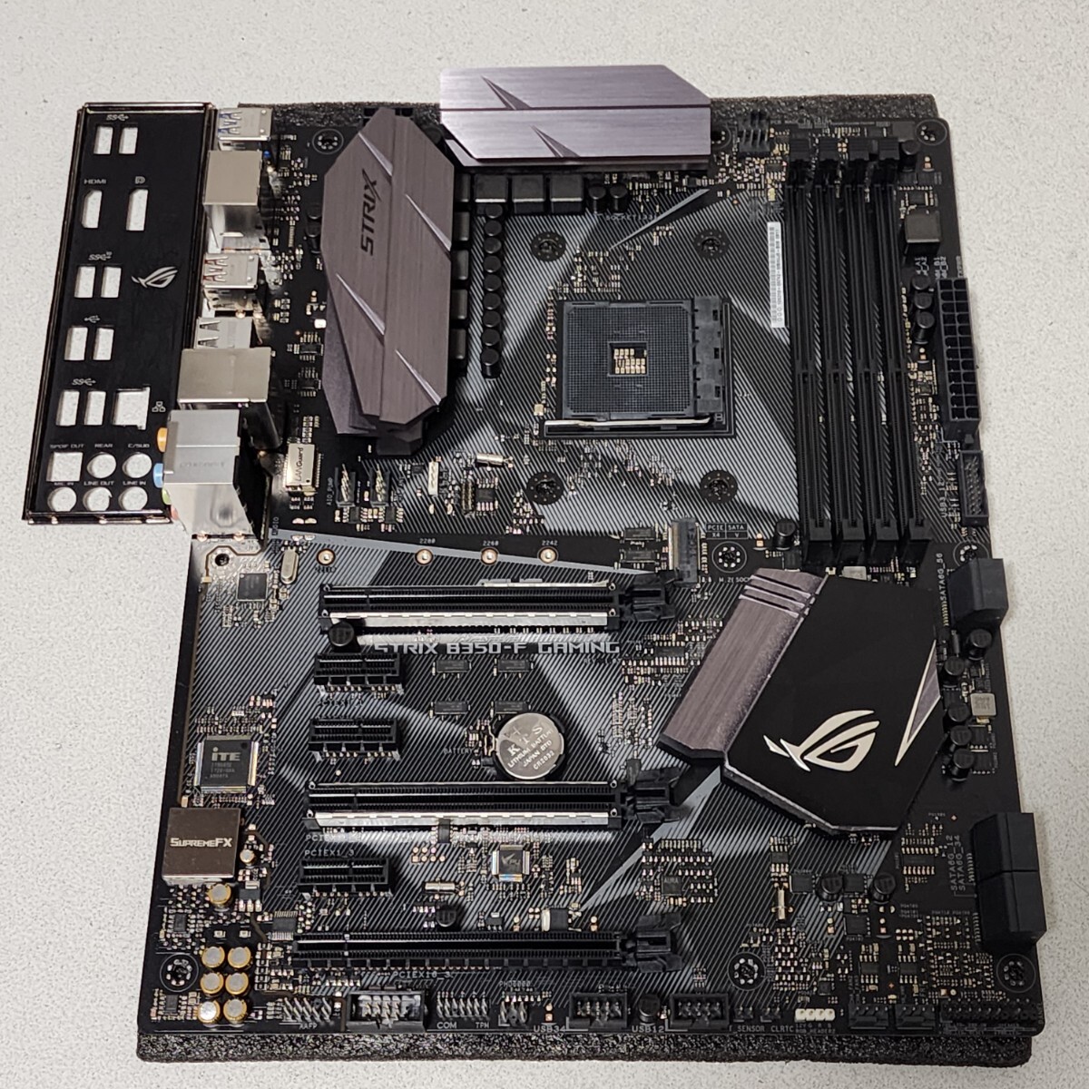 ASUS ROG STRIX B350-F GAMING IOパネル付属 Socket AM4 ATXマザーボード RYZEN5000シリーズ対応 最新Bios 動作確認済 PCパーツ拍卖