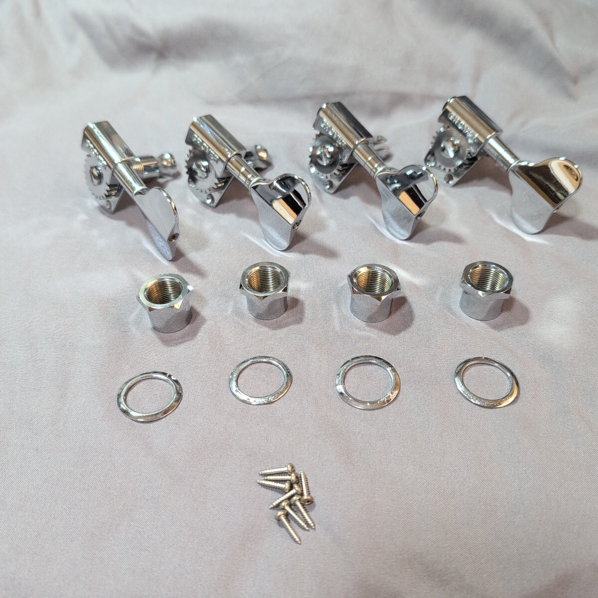 4連 2対2 対応 Grover 145C グローバー ペグ クローム拍卖