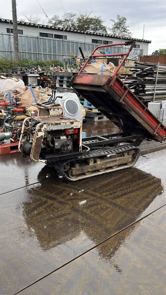 動画あり 秋田発 ヤンマーディーゼル CD14-D  油圧ダンプ クローラ運搬車 サンボーイ 最大積載量 450kg NS70CT7馬力現状渡し10.21拍卖
