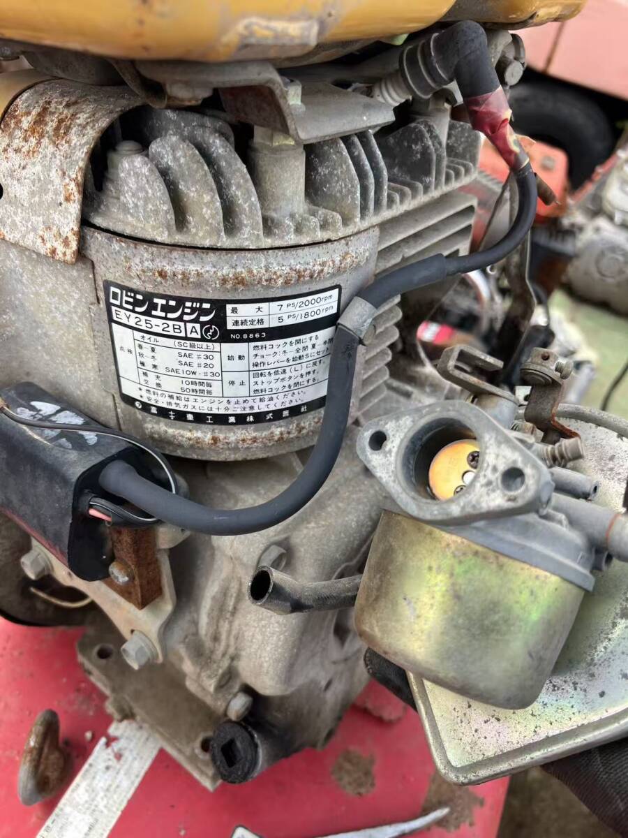 秋田発 EY25-2B A ガソリンエンジン 純正キャブレター エアクリーナーセット  動作未確認 要洗浄かも拍卖