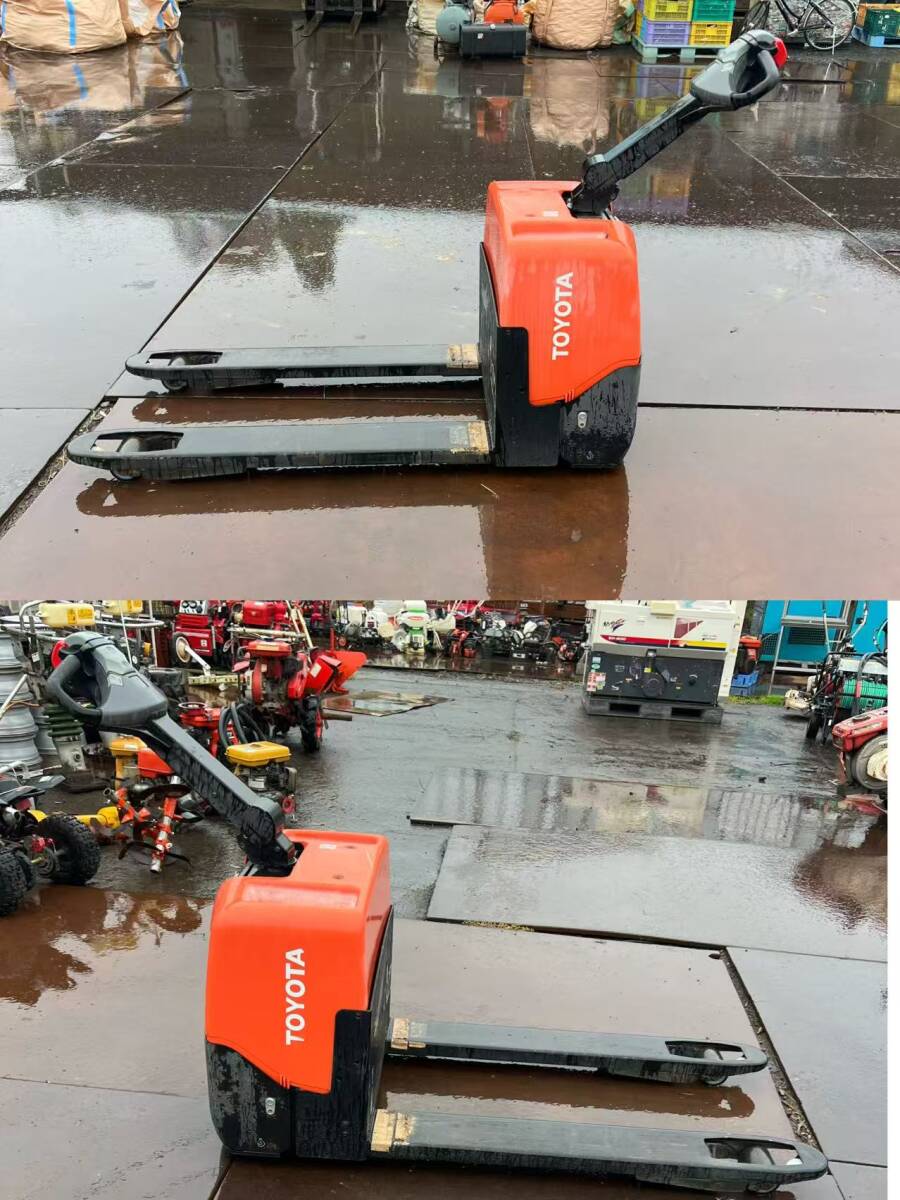 動画あり 秋田発 トヨタパレットトラック BT-HBW13 電動ハンドリフト ミニムーバー フォーク 1300kg 拍卖